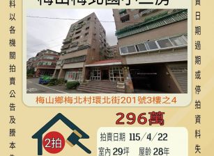 梅山梅北國小三房-115/4/22 開標