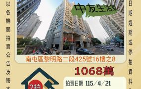 台中南屯黎明路商圈三房車位-115/4/17 開標
