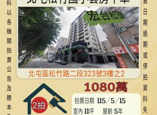 台中北屯松竹國小套房平車-115/5/15 開標
