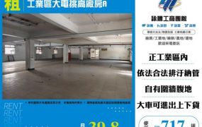 工業區大電挑高廠房A-133