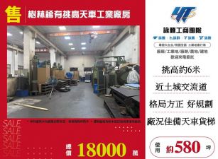樹林稀有挑高天車工業廠房