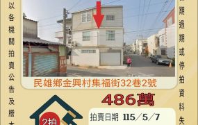 民雄頭橋工業區透天-115/5/7 開標