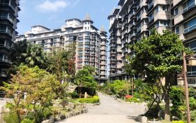 台灣房屋。獨家專租。台北灣江南。中庭美景溫馨三房