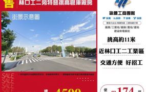 林口工二旁特登挑高倉庫廠房146