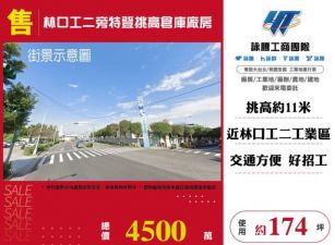 林口工二旁特登挑高倉庫廠房146