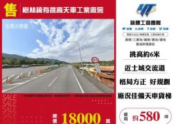 樹林稀有挑高天車工業廠房145