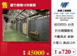 蘆竹挑高12米廠房