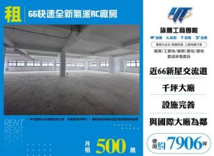 66快速全新氣派RC廠房155
