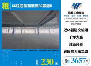 66快速全新氣派RC廠房B-155