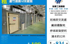 蘆竹挑高12米廠房