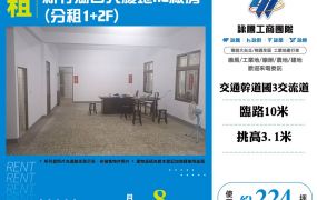 新竹湖口大腹地RC廠房 (分租1+2F)(FC05734)