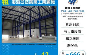 海湖合法挑高工業廠房