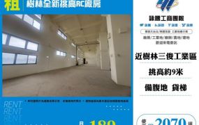 樹林全新挑高RC廠房146