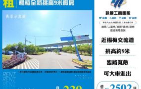 楊梅全新挑高9米廠房135