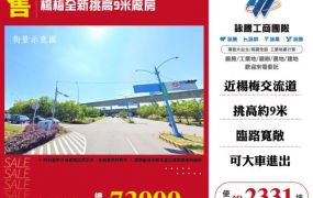 楊梅全新挑高9米廠房135