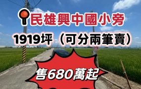 民雄興中國小旁農地(2筆可分開出售)