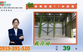 🔥楊梅交流道🔥有腹地/挑高11米鋼構貨梯廠房