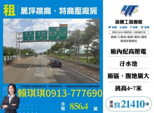 琪琪🐝推~近大山交流道台61省道旁萬坪挑高特高壓廠