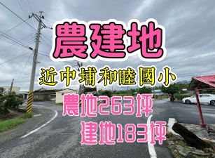 近和睦國小建地183坪.農地263坪