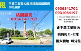 平鎮工業區大腹地挑高鋼構廠房