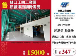 林口工四工業區新穎漂亮鋼骨廠房