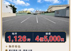 【臨民族路千坪乙種工業地】市區稀有釋出｜交通樞紐｜產業聚落成熟(49)