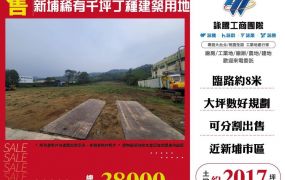 【售】新埔稀有千坪丁種建築用地LV01906