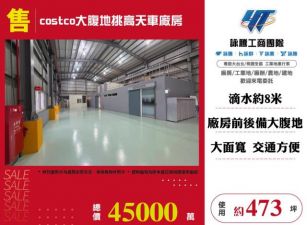 costco大腹地挑高天車廠房155