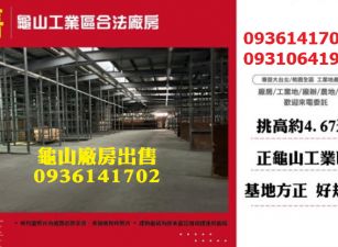 龜山工業區廠房出售