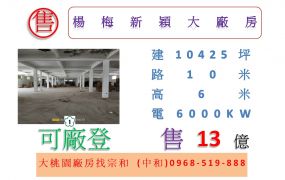 楊梅新穎大廠房