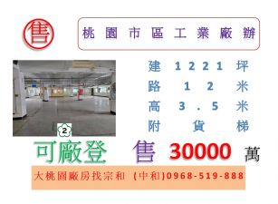 桃園市區工業廠辦