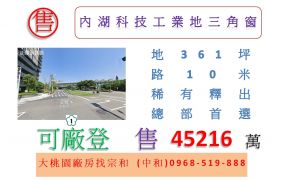 內湖科技工業地三角窗