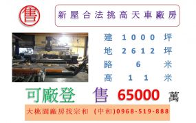 新屋合法挑高天車廠房