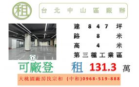 台北中山區廠辦