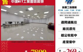【售】中謹MIT工業園區廠辦FT06393