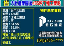 大肚產業園區455坪丁種工業地