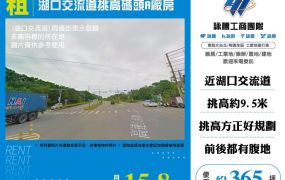 【租】湖口交流道挑高碼頭A廠房FV10612