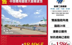 中壢體育園區大面寬建地