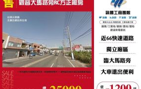 觀音大馬路旁RC方正廠房