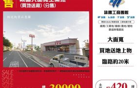 桃園大面寬工業地(買地送廠)(分售)