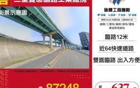 三重雙面臨路工業廠房