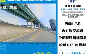 三重頂崁挑高鋼構廠房(興建中)1樓