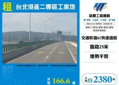 台北港產二專區工業地/雙北桃園新竹苗栗工業地廠房買賣出租