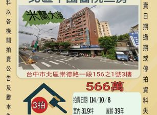 台中北區中國醫院三房-10／8開標