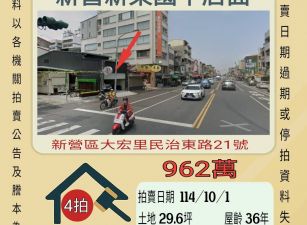 新營新東國中店面-10／1開標